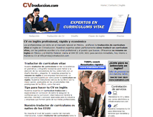 Tablet Screenshot of cvtraduccion.com